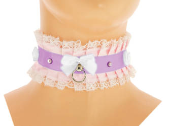 Kittenplay Collar, BDSM, Pretty Bow BDSM Collar,
