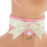 Kittenplay Collar, BDSM, Pretty Bow BDSM Collar