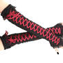 long fingerless mittens for womens, evening gloves