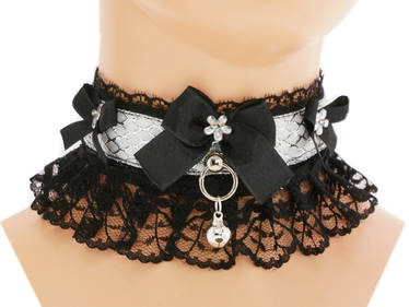 lace Kitten Collar, Kitten Play Collar, Pet Play,