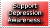 stamp: depression awareness by ashwynmayr