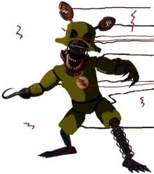 Nightmare Foxy as Reverse Flash by Empoleontrap5555