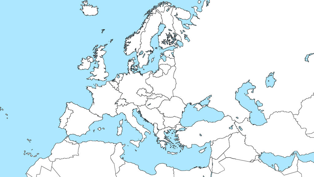 Blank Map Of Europe With 1938 Borders By Kuusinen On Deviantart - Gambaran