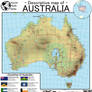 Descriptive map of Australia