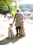 Father and Daughters by IthiliamStock