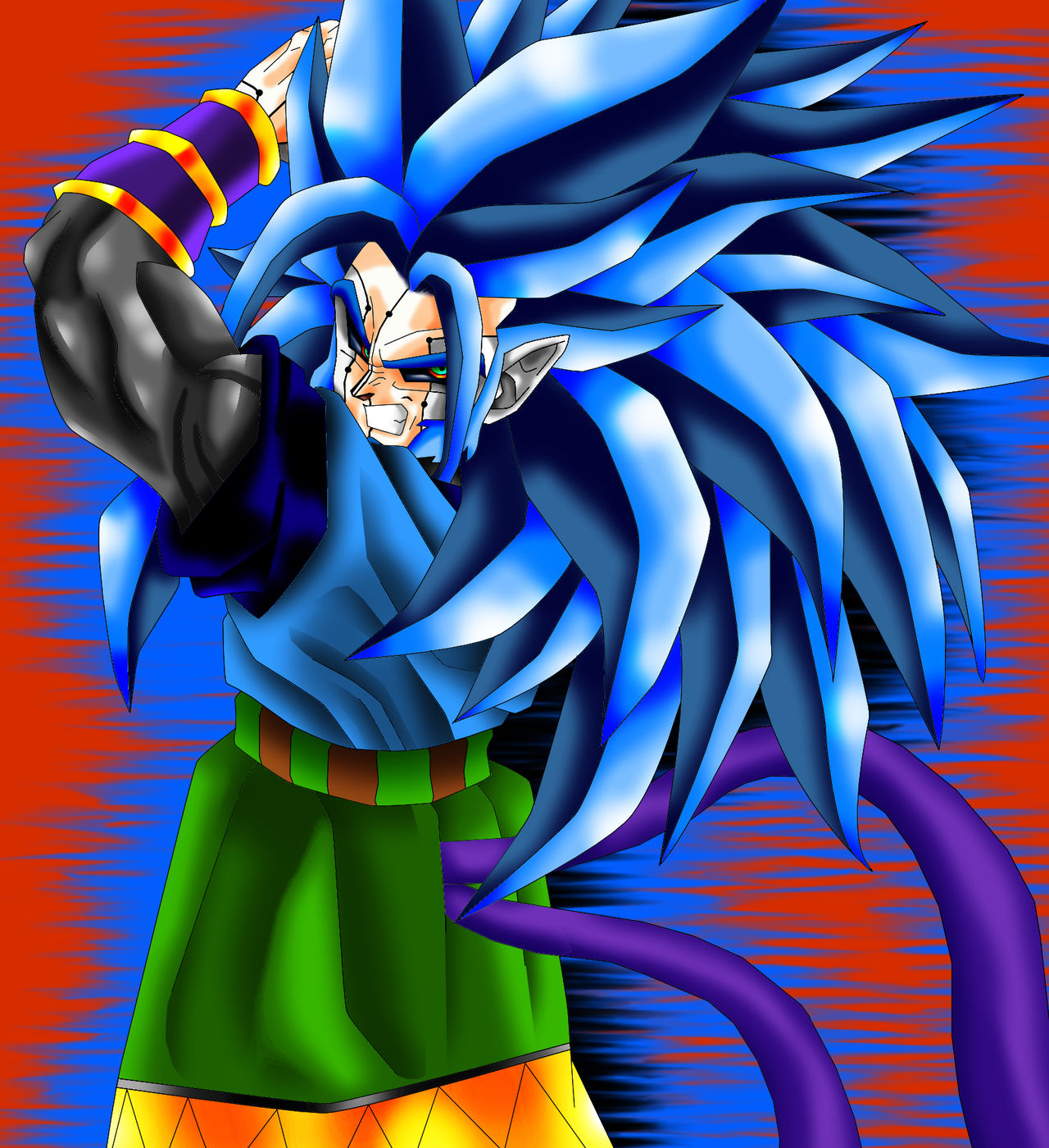 Goku Ssj Blue Vs Goku Ssj 5 by akuma-animation098 on DeviantArt