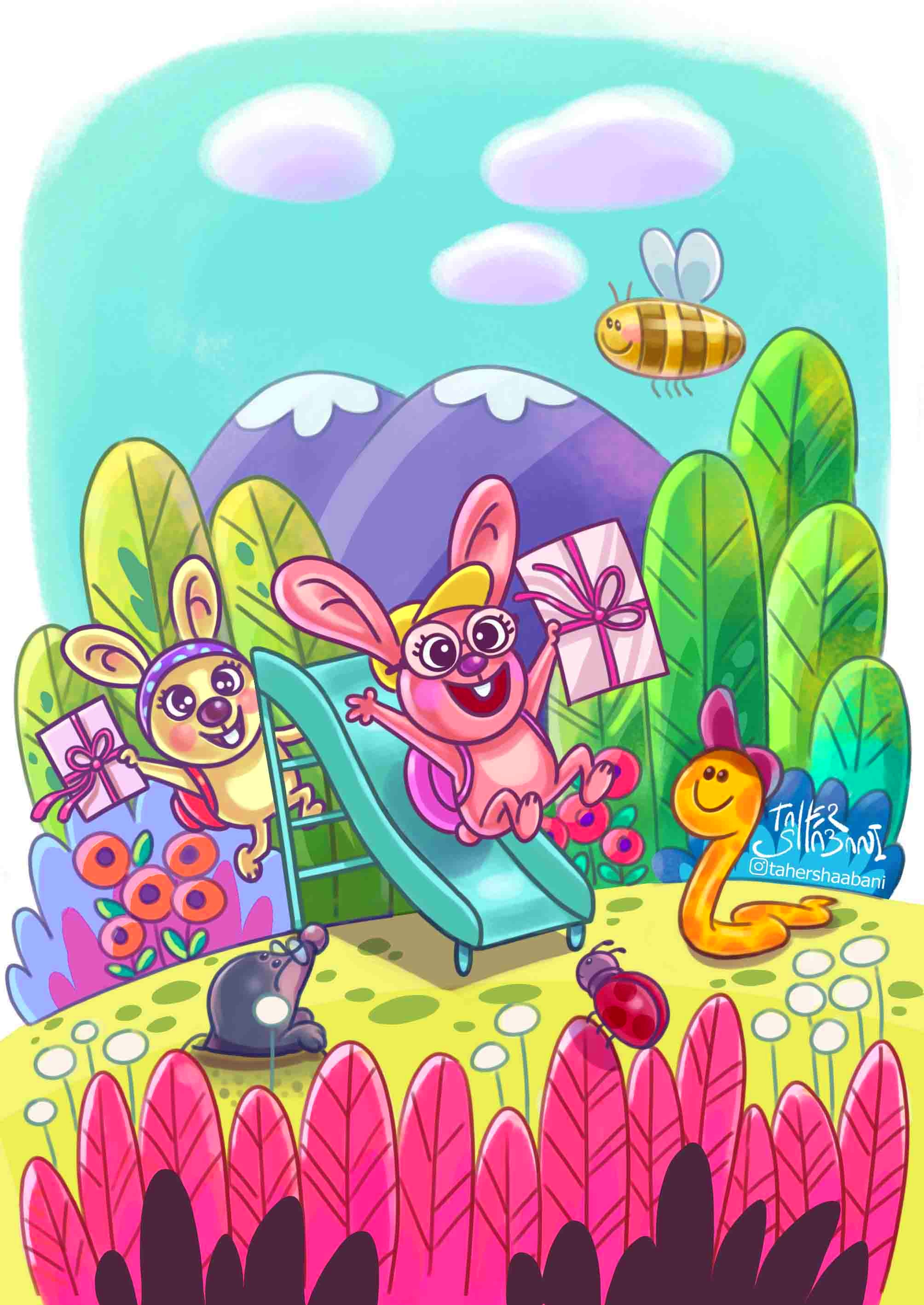 Smart rabbits by tahershaabani on DeviantArt