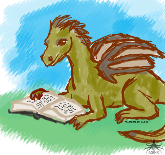 Reading dragon