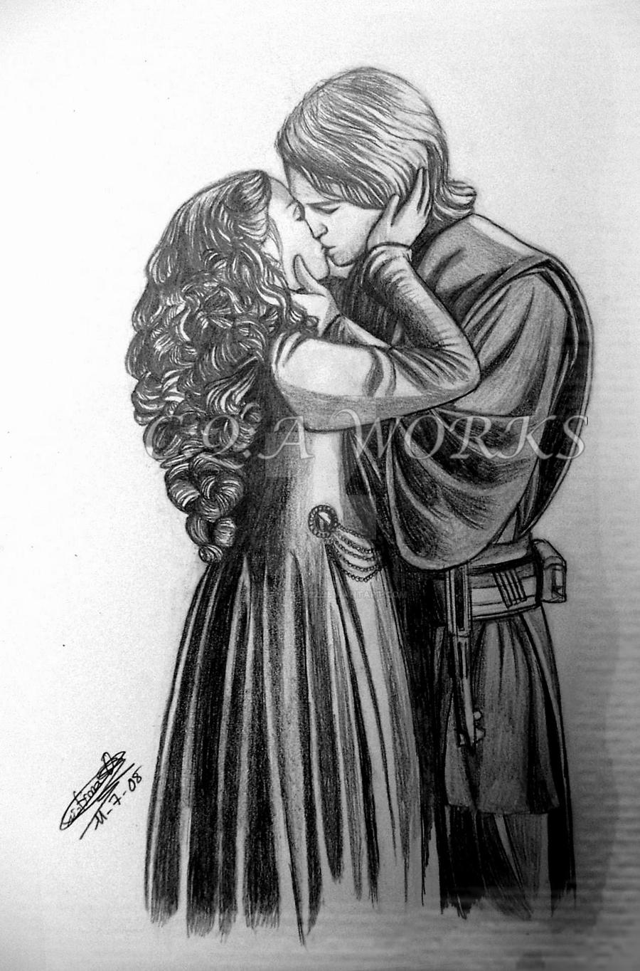 anakin and padme kissing