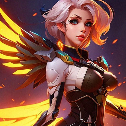 Animetic MERCY overwatch anime 2 by FunaAIart on DeviantArt