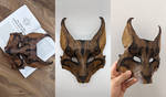 The Dark Eye - Wooden High Elven Lynx Mask by JesterMalcolm