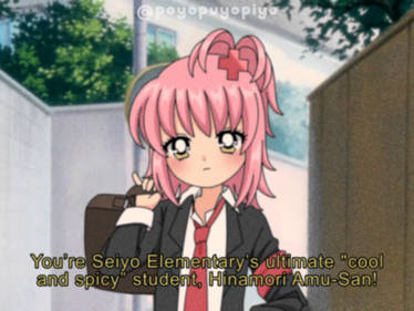 shugo chara amu hinamori 90's anime fake screencap