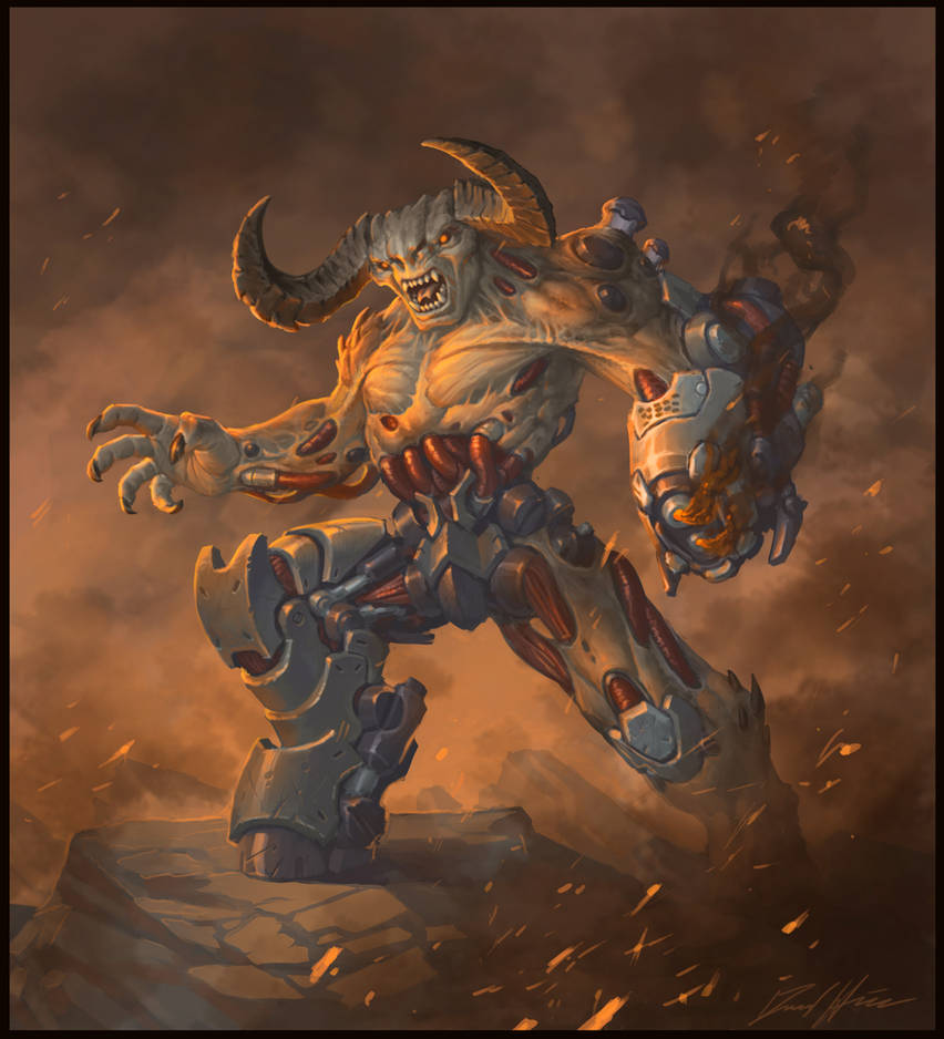 Cyberdemon Refrence Cyberdemon by Trollfeetwalker on DeviantArt