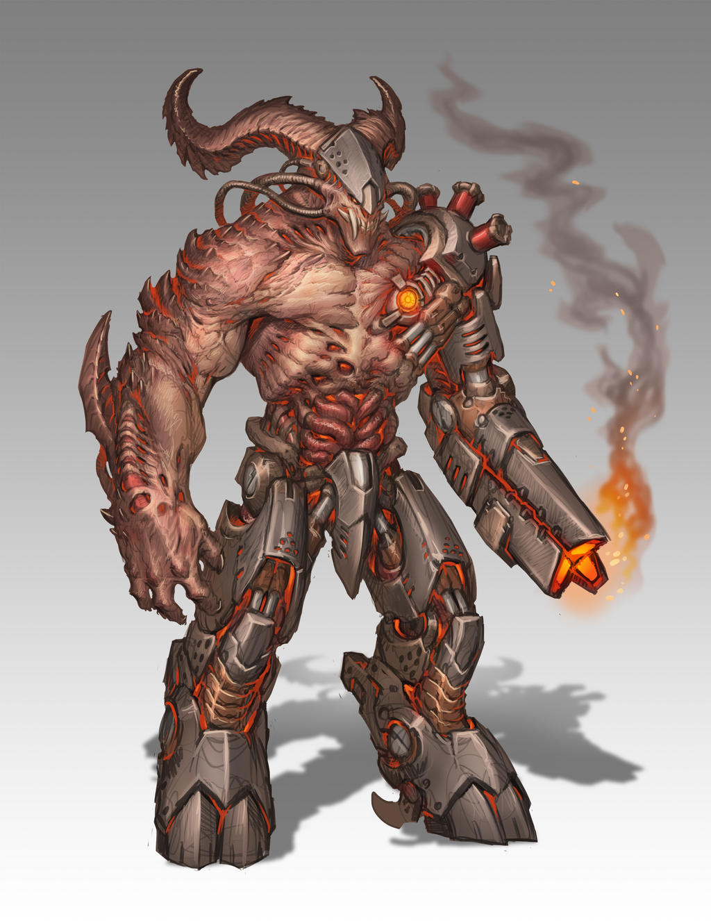 Cyberdemon Refrence Another Cyberdemon by Trollfeetwalker on DeviantArt
