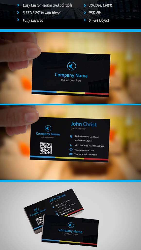 Free Business Card Template PSD