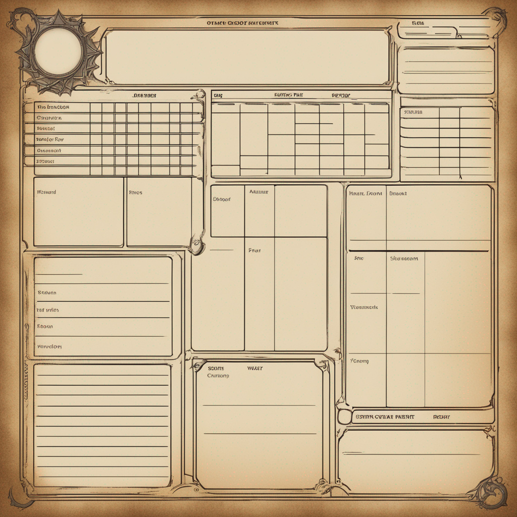 Character Roster Empty Blank RPG Character Sheet Ai 1 by jimmybanthrall2nd on DeviantArt