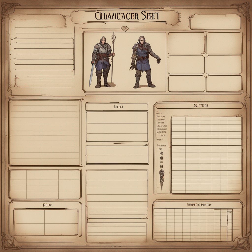 Character Roster Empty Blank RPG Character Sheet Ai 4 by jimmybanthrall2nd on DeviantArt