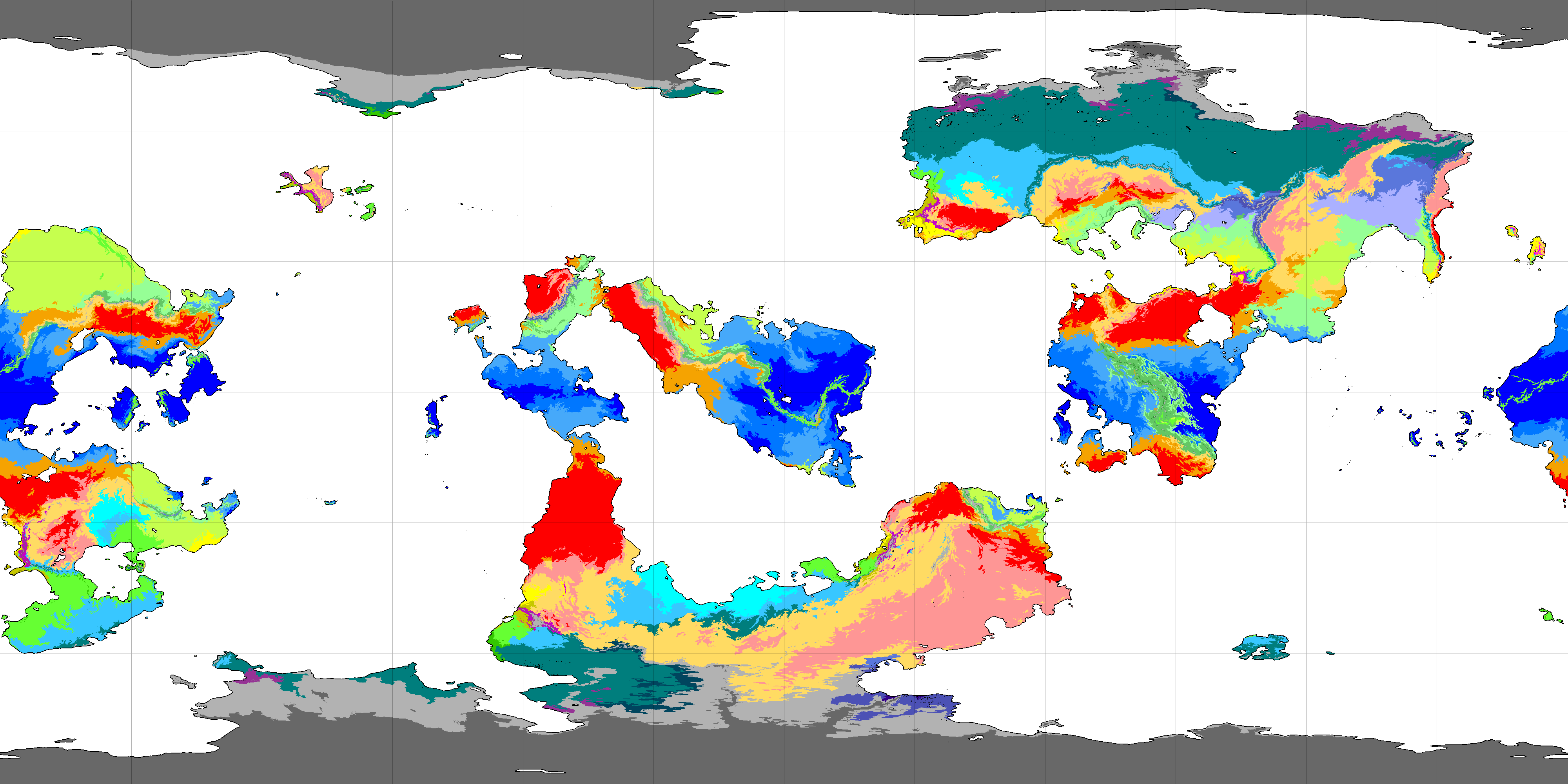 Climate Map Deviantart Climate map of my planet by katalinnnaaa on DeviantArt