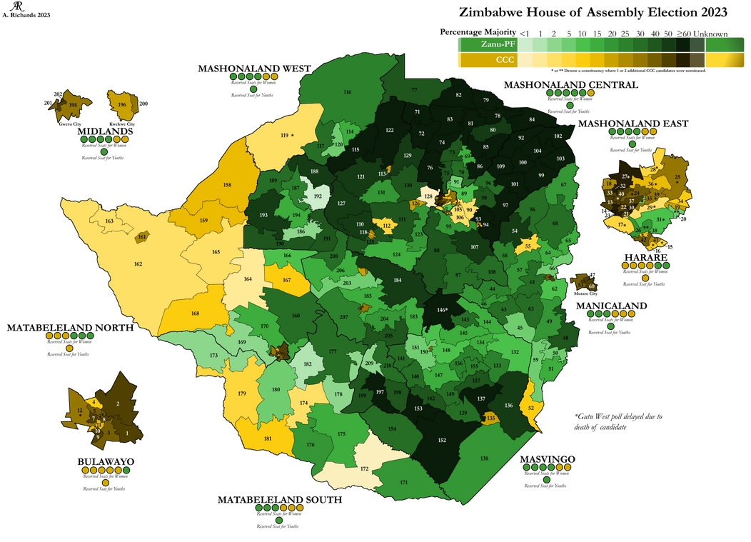 Zimbabwe Legislative Election 2023- Majority by ImperatordeElysium on