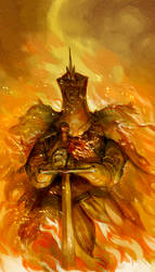 Ivory King Swathed in Fire