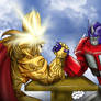 Emperor of menkind vs Optimus