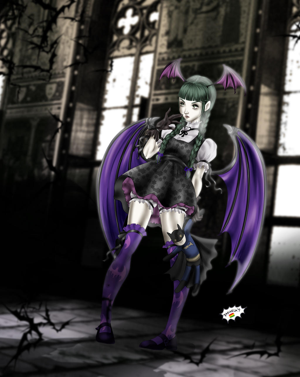 LoliMorrigan by Axcido