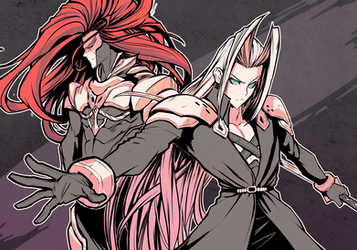 Id and Sephiroth Fanart