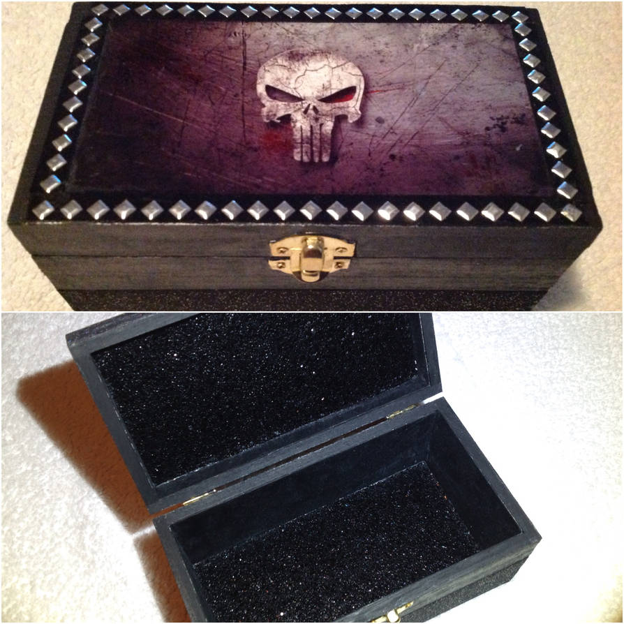 Box. She Skull Punisher Skull Box by KatboxKrafts on DeviantArt