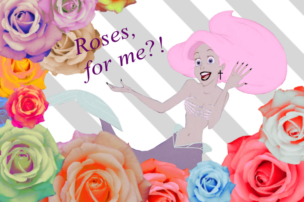 Ariel and her roses by Gergej on DeviantArt