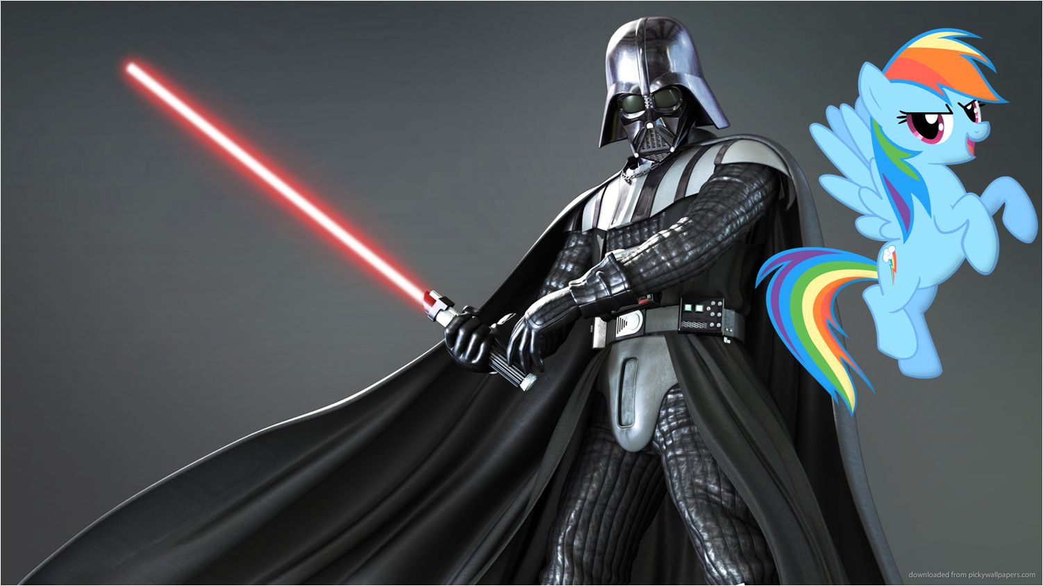 Darth Vader and Rainbow Dash