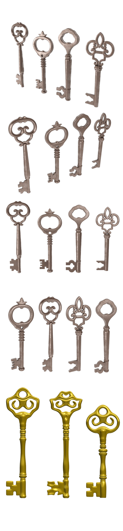 some keys by darkadathea on DeviantArt