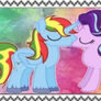 Shield Wing and Starlight Glimmer in love stamp