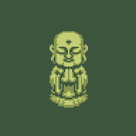 Pixel Art Jizo Statue