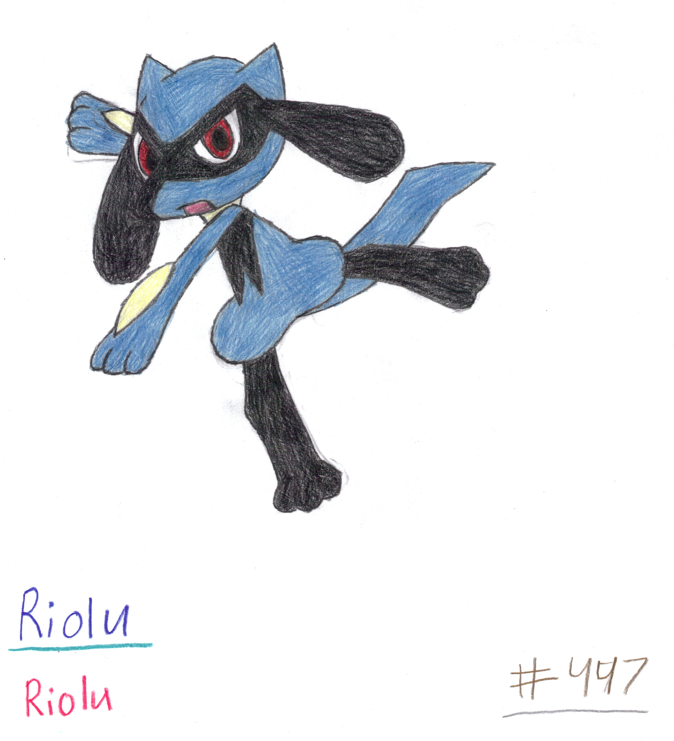 447 Riolu by Dragon-Cat-Wolf on DeviantArt
