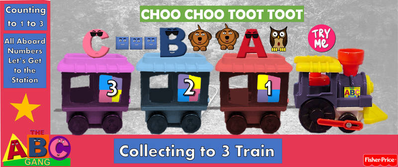 The ABC Gang Collecting To 3 Train By Mattel in Bo