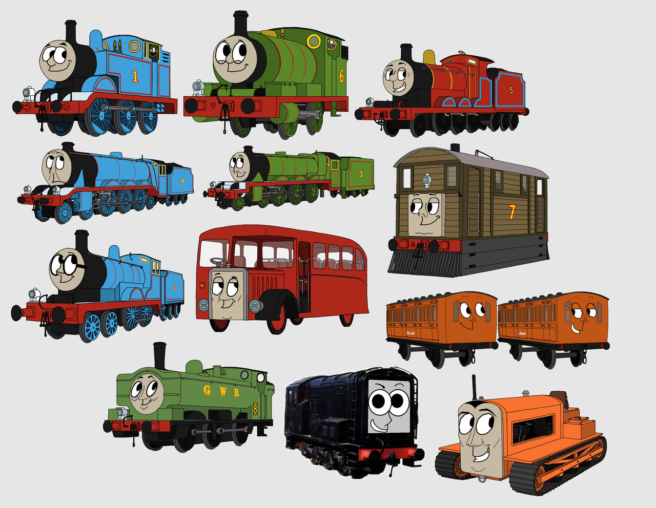 Thomas and Friends (Animator320 Style) by Miguel130509 on DeviantArt