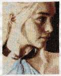 Daenerys Targaryen -- Cross Stitch by lailarshid