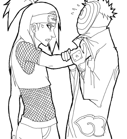 Deidara is angry