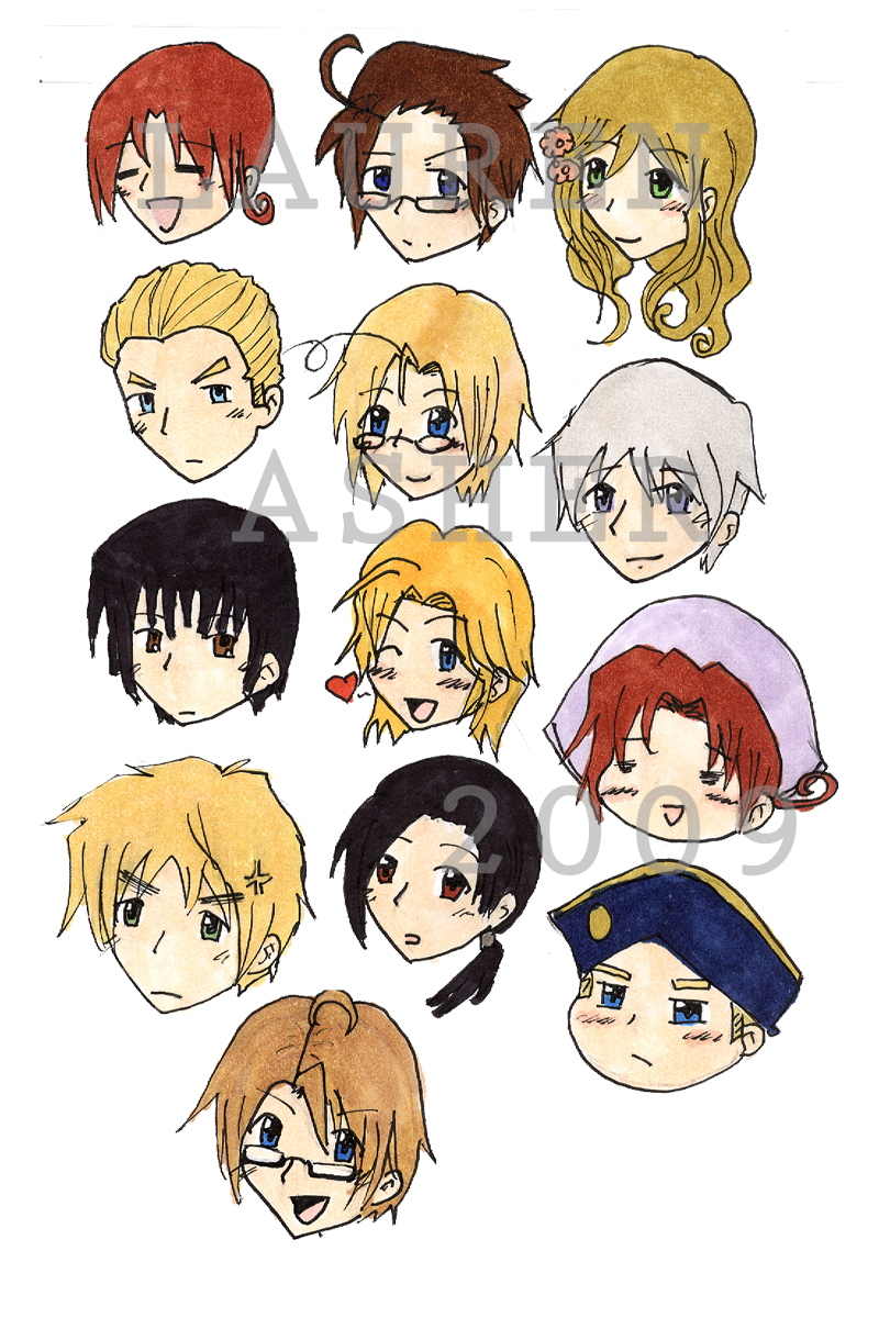 Hetalia Sticker Set