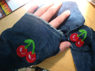 Cherry Gloves and HairBow