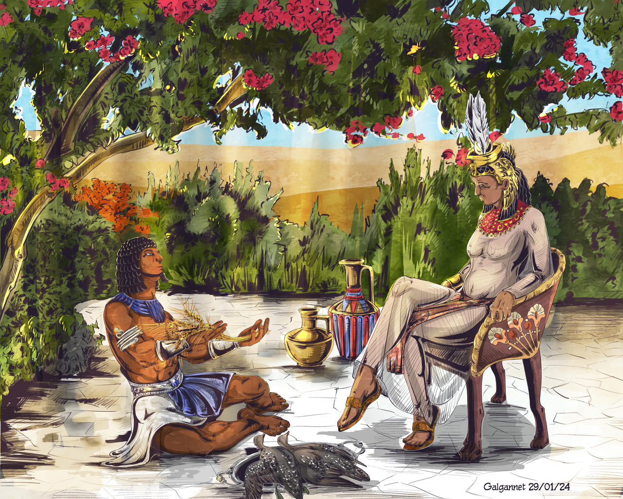 Ahmose Inhapy Ahmose I and Tetisheri by Galgannet on DeviantArt