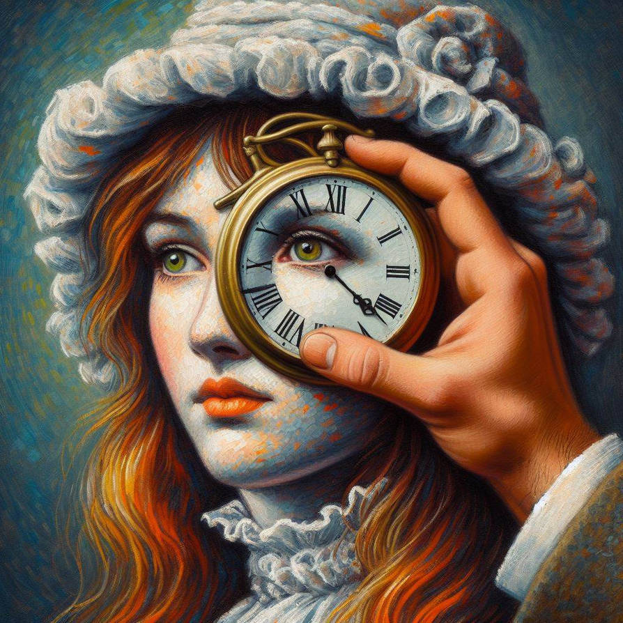 A woman in a clock by ThomasHereAndThere on DeviantArt