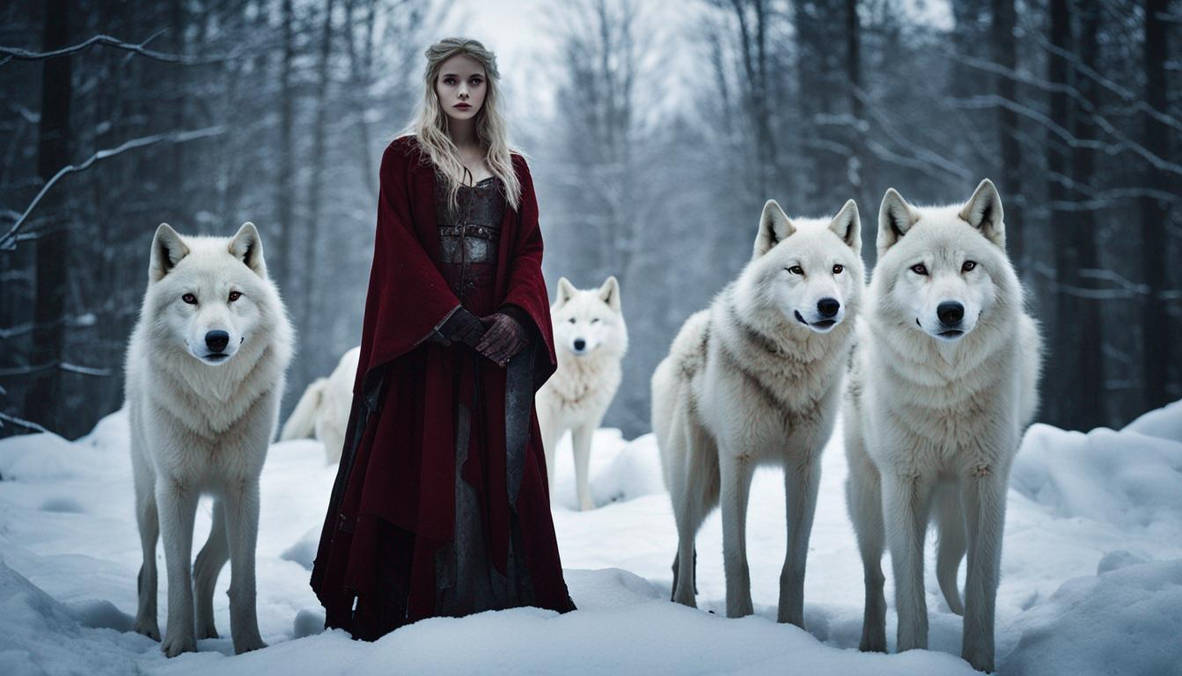 White wolves by ThomasHereAndThere on DeviantArt