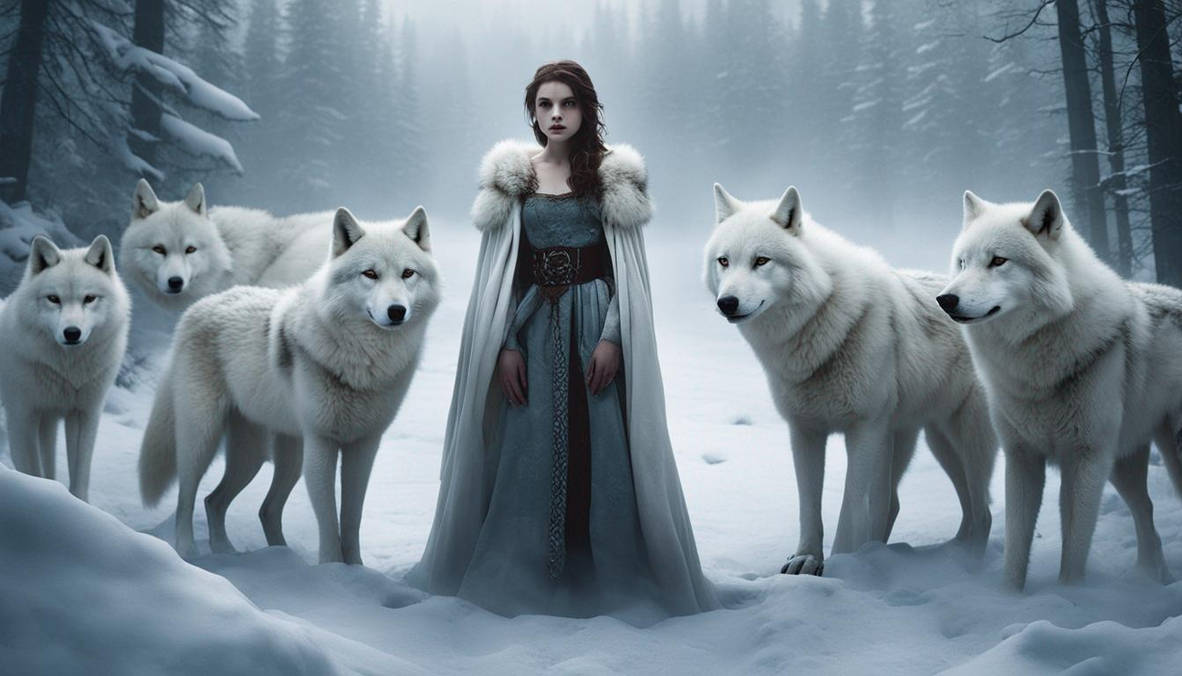 White wolves by ThomasHereAndThere on DeviantArt