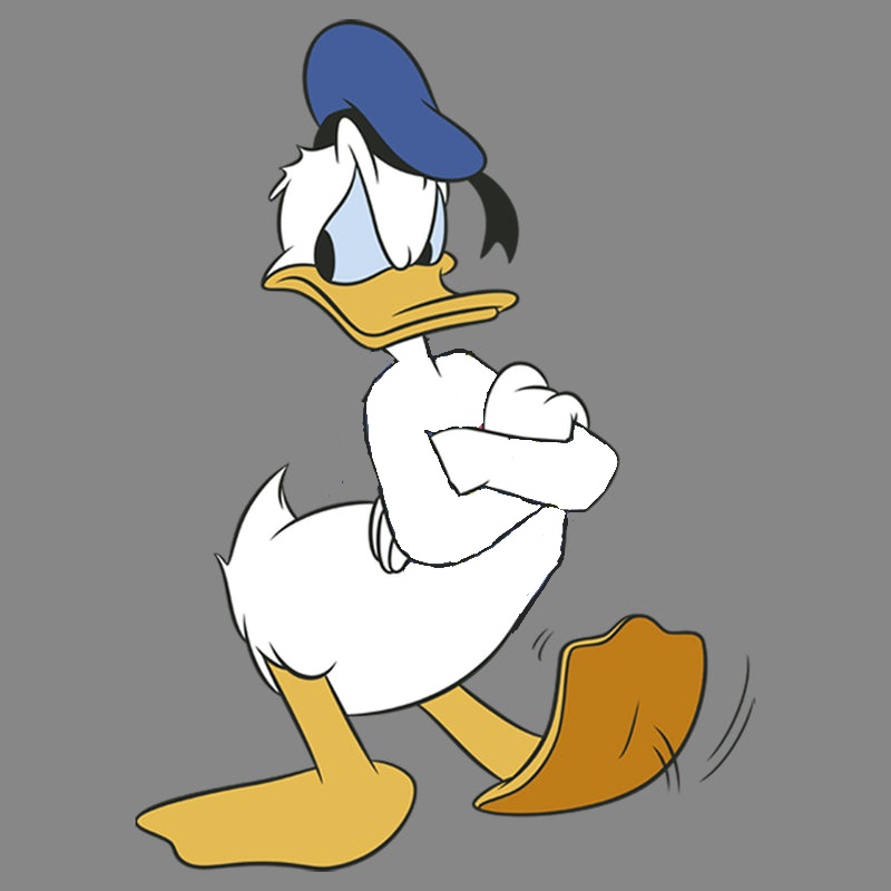 Donald Duck...naked and impatient by MrBertstown on DeviantArt