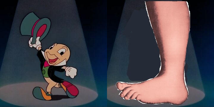 Jiminy Cricket Meets Monty Python Foot by MrBertstown on DeviantArt