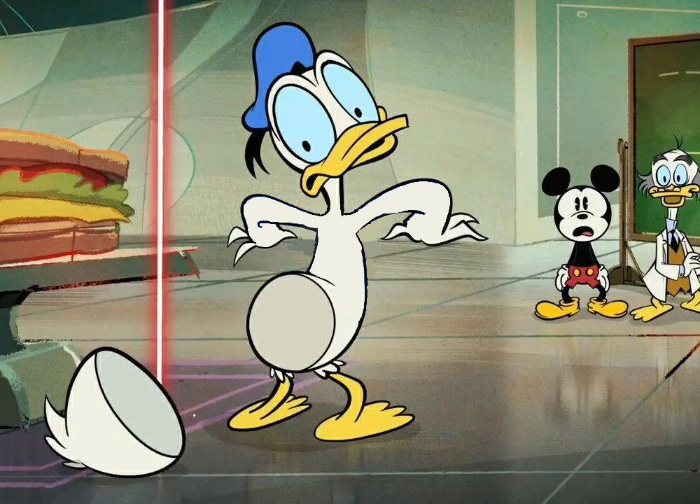 Donald Fall Donald Duck's butt falls off! by MrBertstown on DeviantArt
