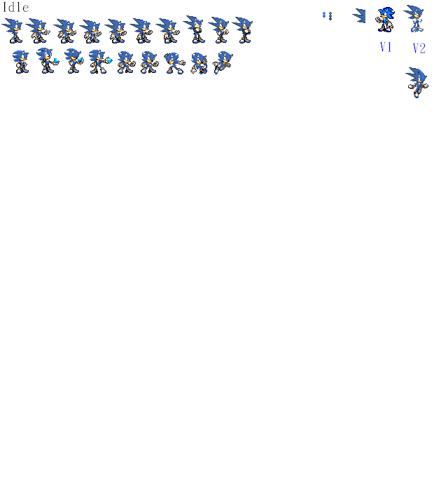 Super Chaos Shadow(?) REMAKE sprites sheet by TheRealSeth644 on DeviantArt