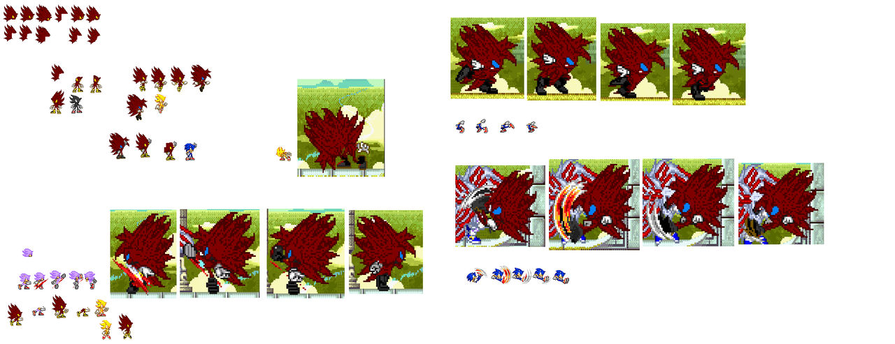 Perfect Nazo Remade Sprites Sheet Wip By Therealseth644 On Deviantart