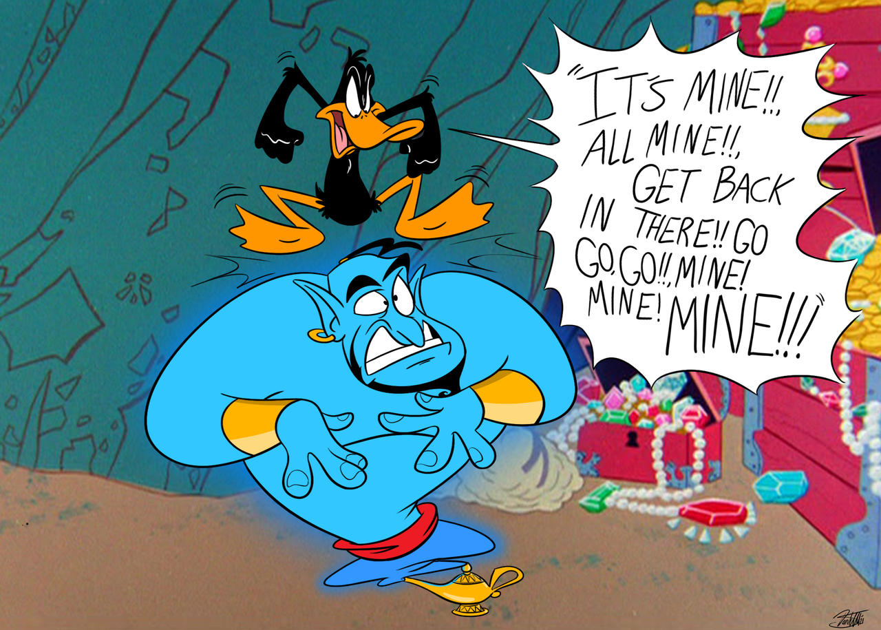 Genie Ending Rocks Daffy meets Genie by DantheDoodle on DeviantArt